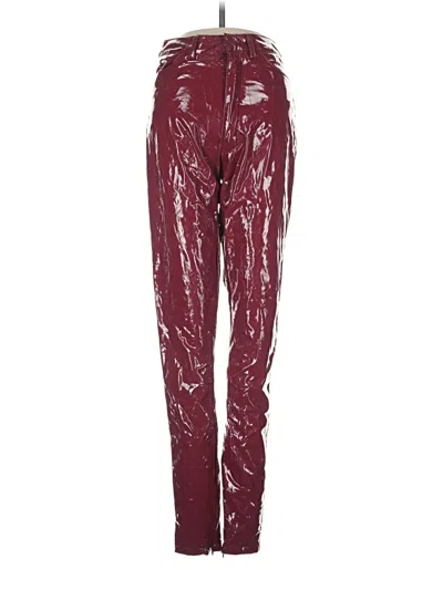 Pre-owned Oh Polly Casual Pants In Burgundy