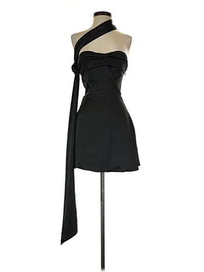 Pre-owned Oh Polly Cocktail Dress In Black