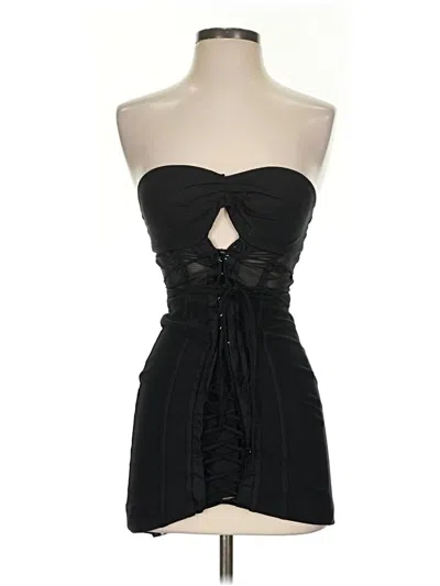 Pre-owned Oh Polly Cocktail Dress In Black