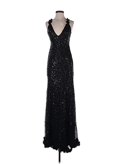 Pre-owned Oh Polly Cocktail Dress In Black