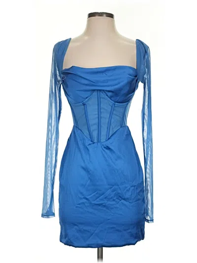 Pre-owned Oh Polly Cocktail Dress In Blue
