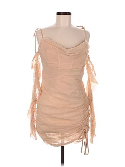 Pre-owned Oh Polly Cocktail Dress In Brown