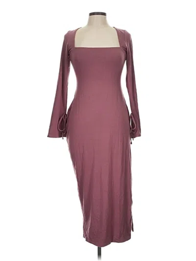 Pre-owned Oh Polly Cocktail Dress In Burgundy