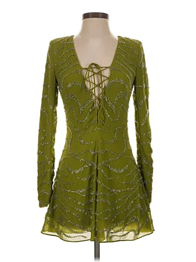 Pre-owned Oh Polly Cocktail Dress In Green