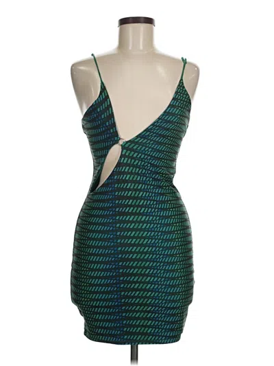 Pre-owned Oh Polly Cocktail Dress In Green