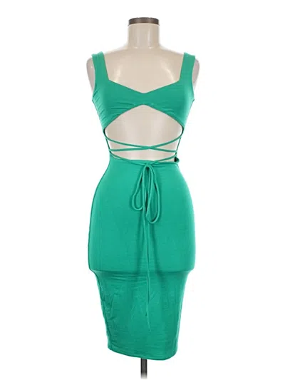 Pre-owned Oh Polly Cocktail Dress In Green