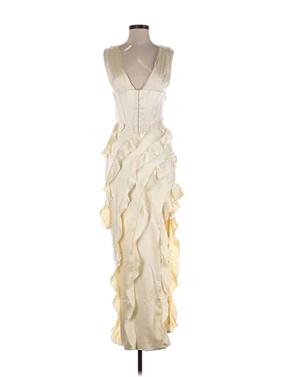 Pre-owned Oh Polly Cocktail Dress In Ivory