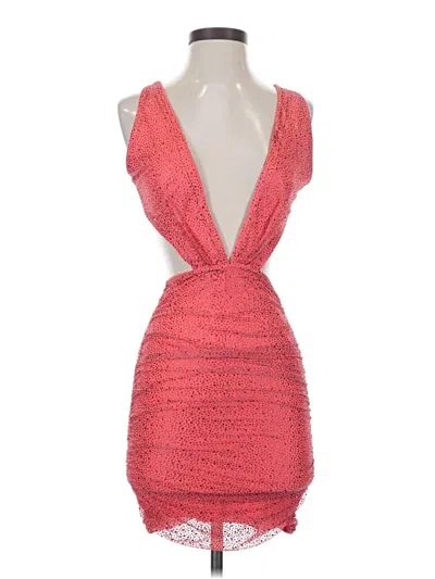 Pre-owned Oh Polly Cocktail Dress In Red