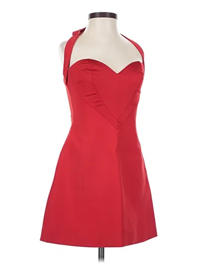 Pre-owned Oh Polly Cocktail Dress In Red