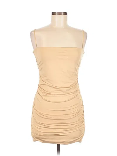 Pre-owned Oh Polly Cocktail Dress In Tan