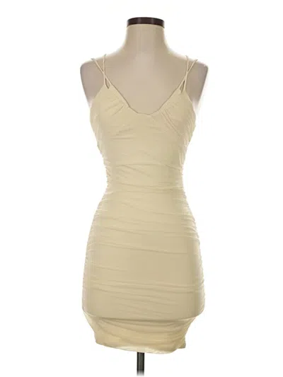 Pre-owned Oh Polly Cocktail Dress In Tan