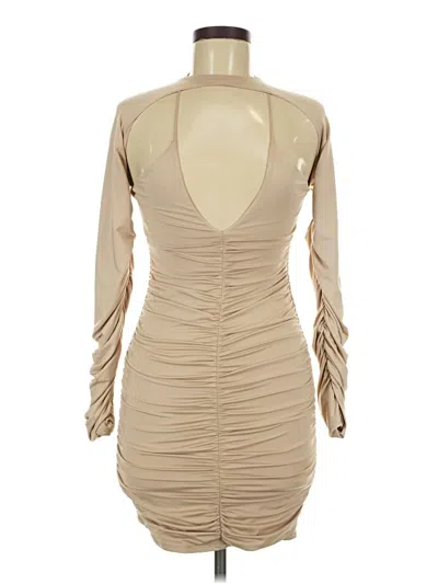 Pre-owned Oh Polly Cocktail Dress In Tan