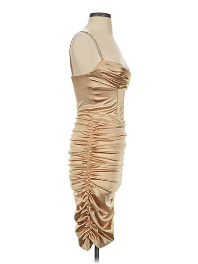 Pre-owned Oh Polly Cocktail Dress In Tan