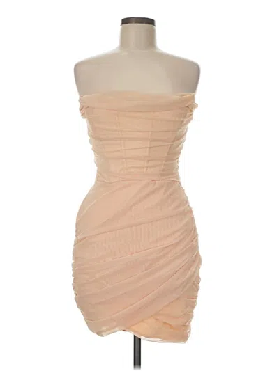 Pre-owned Oh Polly Cocktail Dress In Tan