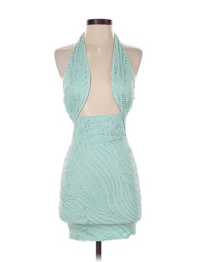 Pre-owned Oh Polly Cocktail Dress In Teal