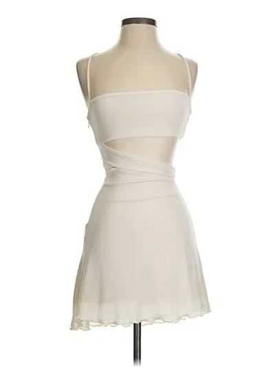 Pre-owned Oh Polly Cocktail Dress In White