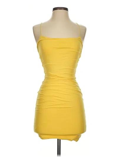 Pre-owned Oh Polly Cocktail Dress In Yellow