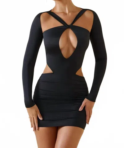 Oh Polly Cutout Mini Dress In Black