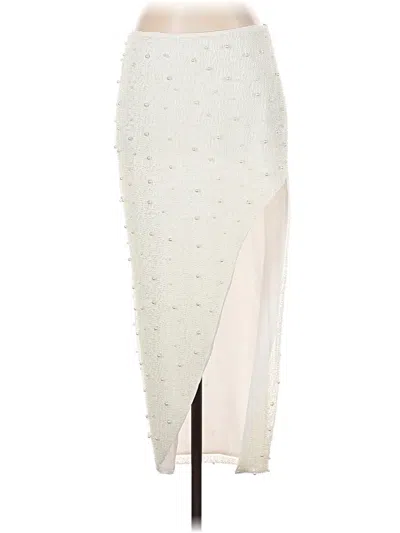 Pre-owned Oh Polly Formal Skirt In Ivory