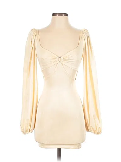 Pre-owned Oh Polly Long Sleeve Blouse In Ivory