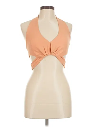 Pre-owned Oh Polly Sleeveless Blouse In Orange