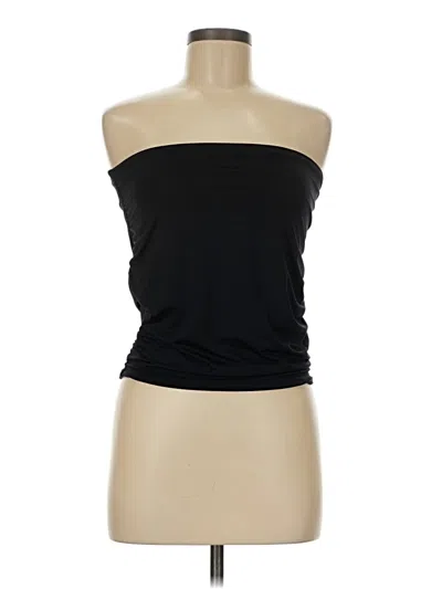 Pre-owned Oh Polly Sleeveless Top Black Strapless Neckline Tops