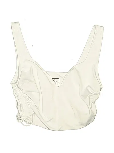 Pre-owned Oh Polly Swimsuit Top Ivory Swimwear