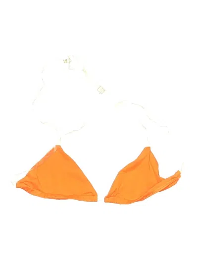 Pre-owned Oh Polly Swimsuit Top Orange Swimwear