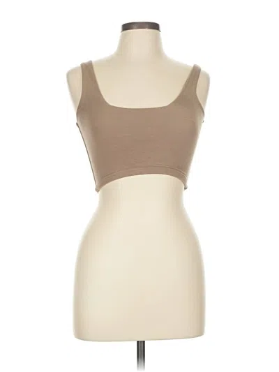 Pre-owned Oh Polly Tank Top Brown Strapless Neckline Tops