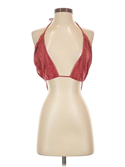 Pre-owned Oh Polly Tank Top Red Halter Neckline Tops