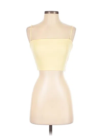 Oh Polly Tank Top Yellow Strapless Neckline Tops