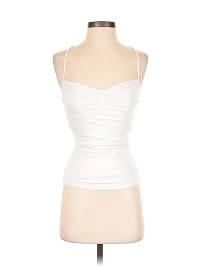 Pre-owned Oh Polly Tube Top Ivory Strapless Neckline Tops