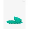 Ohana Hatake Womens Aqua Green Full Bloom Foam Slides Eur 42 / 8 Uk In Green