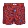 Ohema Ohene Men's African Print Boxer Shorts Red Floral In Red