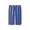 Ohema Ohene Men's Jamie Blue Tie Dye Shorts In Blue