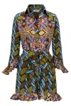 Ohema Ohene Women's African Print Clash Playsuit - Multicolour