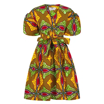 Ohema Ohene Women's Yellow / Orange Tabitha Wrap Dress Sunshine Yellow In Yellow/orange