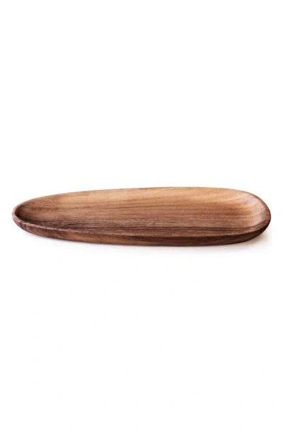 Ohom Acacia Wood Serving Platter In Brown