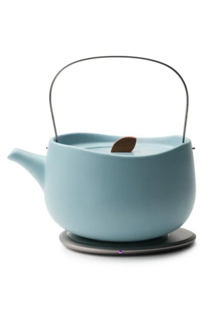 Ohom Leiph Self-heating Teapot Set In Moonmist Blue