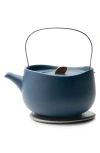 Ohom Leiph Self-heating Teapot Set In Navy Blue