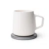 Ohom Neo Self-heating Mug Set- Jasmine White In White