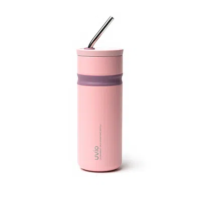 Ohom Pink Uvio Ultraviolet Self-purifying Straw Water Bottle-april Blush