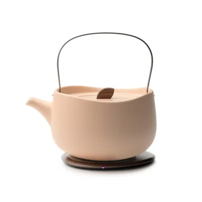 Ohom Red Leiph Self-heating Teapot Set - Rosy Apricot In Pink