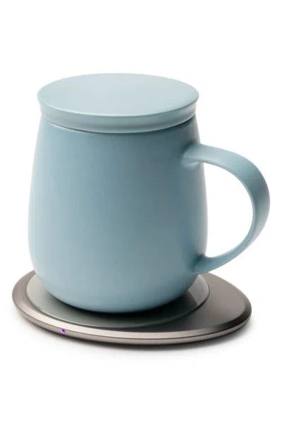 Ohom Ui 3 Mug & Warmer Set In Moon Blue