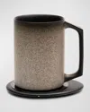Ohom Ui Artist Collection Self Heating Ceramic Mug In Brown