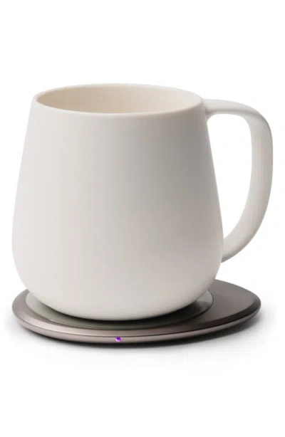 Ohom Ui+ Mug & Warmer Set In Jasmine White