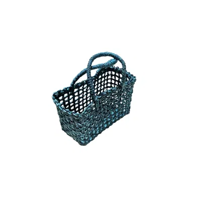 Ohsun Women's Blue Raegan Mini Straw Beach Bag - Turquoise