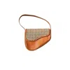 Ohsun Women's Brown / Neutrals Juliet Leather & Rattan Handbag - Brown In Brown