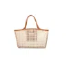 Ohsun Women's Neutrals / Brown Alex Rattan & Leather Bucket - Brown In Brown