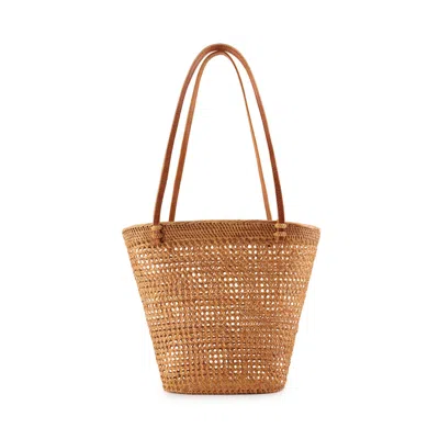 Ohsun Women's Neutrals Lauren Rattan Tote In Multi